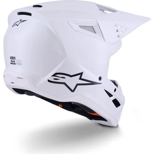 Prilba S-M3 SOLID 8300426-2180-XS (biela, veľkosť XS) /ALPINESTARS/ - obr. 3