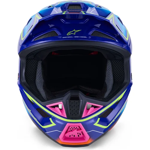 Prilba supertech S-M7 cast (modrá/ružová/žltá fluo, veľkosť S) /ALPINESTARS/ - obr. 5