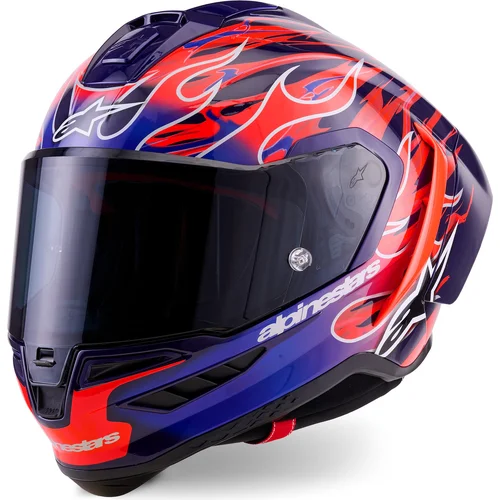 Prilba SUPERTECH R10 FLYTE limitovaná edícia JORGE MARTIN ALPINESTARS 8200126-3158-S (fialová/červená, veľkosť S)