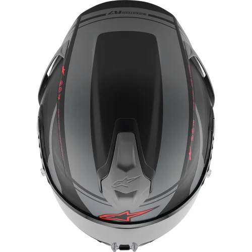Prilba S-R7 A-CORE (čierna/sivá/červená matná, veľkosť S) /ALPINESTARS/ - obr. 6
