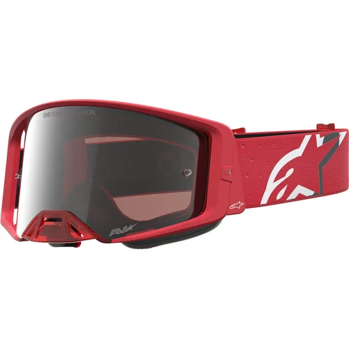Okuliare SUPERTECH VESTA ALPINESTARS 5100727-3231-TU (červená fluo/chrom, zrkadlové strieborné plexi) 2027