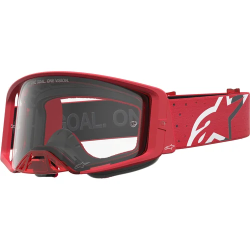 SUPERTECH VESTA okuliare ALPINESTARS 5100827-3238-TU (červená fluo/chrom, číre plexi) 2027