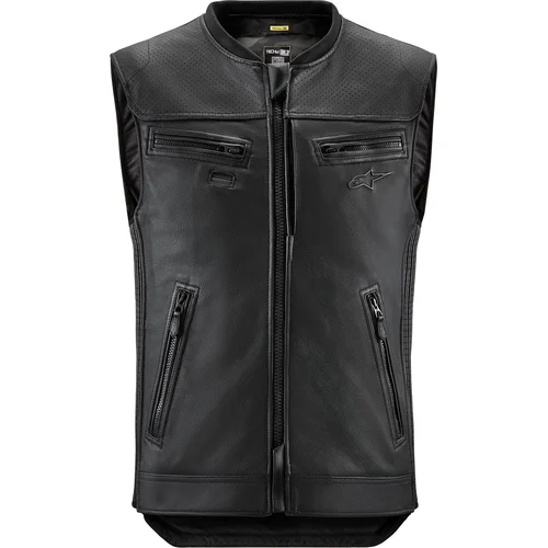 Airbagová vesta TECH-AIR®3 V2 LEATHER system ALPINESTARS 6505225-10-3XL (čierna, veľkosť 3XL)