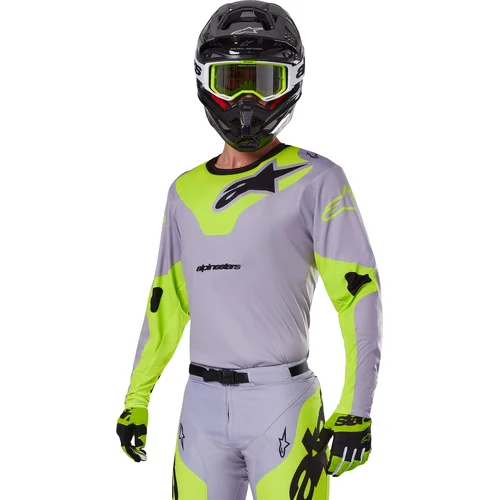 Dres RACER VEIL, (sivá/žltá fluo, veľkosť M) /ALPINESTARS/ - obr. 6