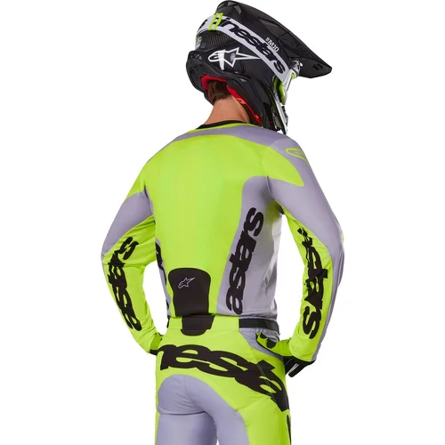 Dres RACER VEIL, (sivá/žltá fluo, veľkosť M) /ALPINESTARS/ - obr. 7