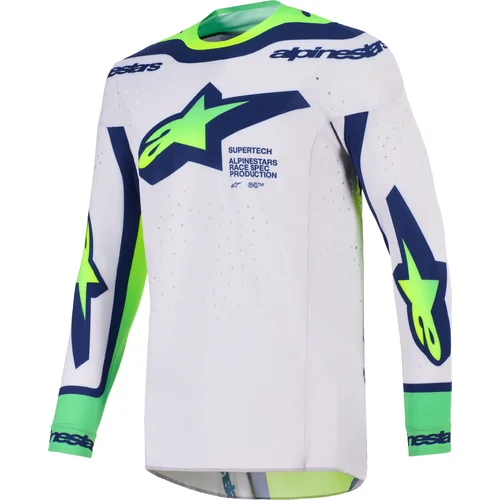 Svetlosivá/žltá fluo/zelená/modrá/ružová ALPINESTARS 3762026-9570-XXL dres SUPERTECH VISTA, veľkosť 2XL)
