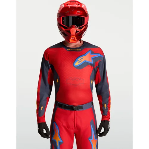 Dres RACER HUNT, (červená/tmavosivá/gradient, veľkosť L) /ALPINESTARS/ - obr. 10