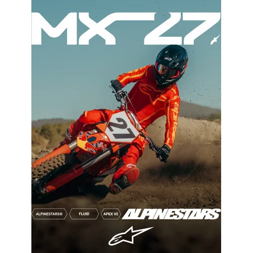 Dres FLUID APEX V2, (červená/zlatá, veľkosť L) /ALPINESTARS/ - obr. 2