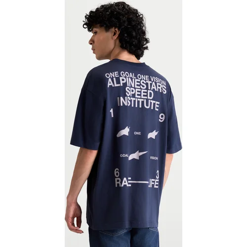 Tričko institute oversized CSF 1236-72306-70-S (modrá, veľkosť S) /ALPINESTARS/ - obr. 8