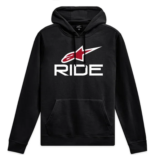 Mikina RIDE HOODIE 3 ALPINESTARS 1244-52060-1232-L (čierna/biela/červená, veľkosť L)