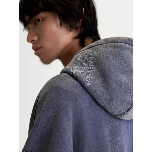 Mikina infinite washed oversized hoodie (vypraná modrá, veľkosť M) /ALPINESTARS/ - obr. 13