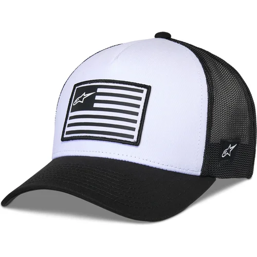Biela/čierna) ALPINESTARS 1211-81013-2010-OS šiltovka FLAG SNAP HAT