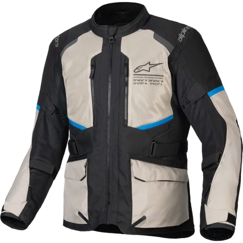 Bunda andes AIR drystar ALPINESTARS 3207924-1479-XL (čierna/sivo-zelená/modrá, veľkosť XL)