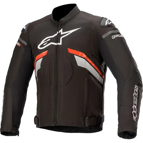 Bunda T-GP PLUS R V3 ALPINESTARS 3300520-1321-2XL (čierna/červená fluo/biela, veľkosť 2XL)