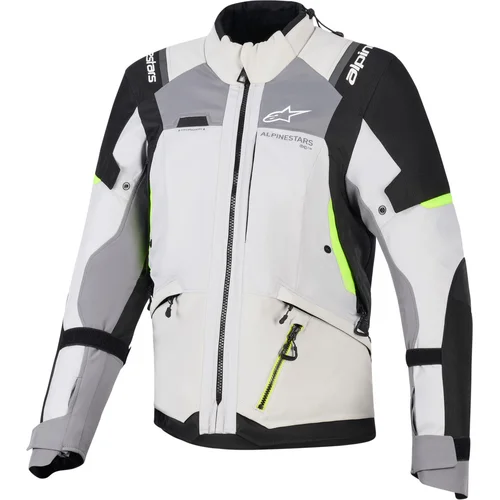 Bunda stella andes V4 drystar ALPINESTARS 3210126-9282-S dámska, (tmavosivá/svetlosivá/čierna/žltá fluo, veľkosť S)