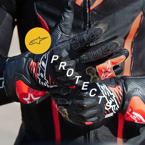 Rukavice GP TECH V2 (čierna/biela, veľkosť 2XL) /ALPINESTARS/ - obr. 4