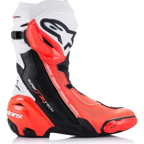 Topánky SUPERTECH R VENTED (čierna/biela/červená fluo, veľkosť 42) /ALPINESTARS/ - obr. 1
