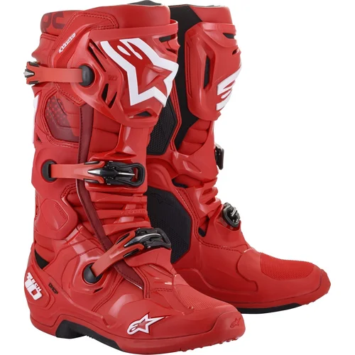 Topánky TECH 10 ALPINESTARS 2010020-30-10 (červená, veľkosť 44,5)
