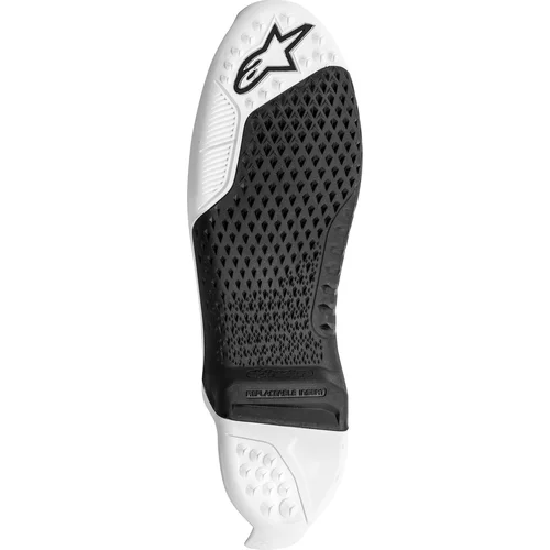 Podrážky pre topánky TECH 10 model a ďalej ALPINESTARS 25SUT21-20-11/12 (čierna/biela, pár, pre veľkosť 45,5/47)
