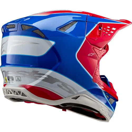 Prilba supertech S-M10 aeon (červená fluo/modrá, veľkosť S) /ALPINESTARS/ - obr. 3