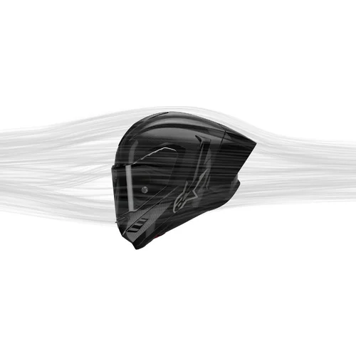Prilba supertech R10 solid (lesklý karbon/matný karbon, veľkosť XL) /ALPINESTARS/ - obr. 10