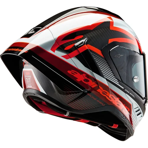 Prilba SUPERTECH R10 TEAM (karbon/červená/biela, veľkosť L) /ALPINESTARS/ - obr. 3