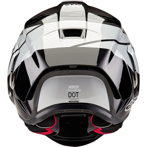 Prilba supertech R10 element (karbon/strieborná/čierna, veľkosť 2XL) /ALPINESTARS/ - obr. 2