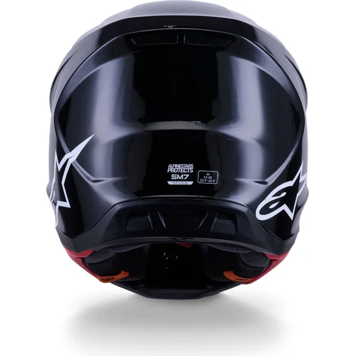 Prilba supertech S-M7 solid 8301326-1180-XS (čierna, veľkosť XS) /ALPINESTARS/ - obr. 2