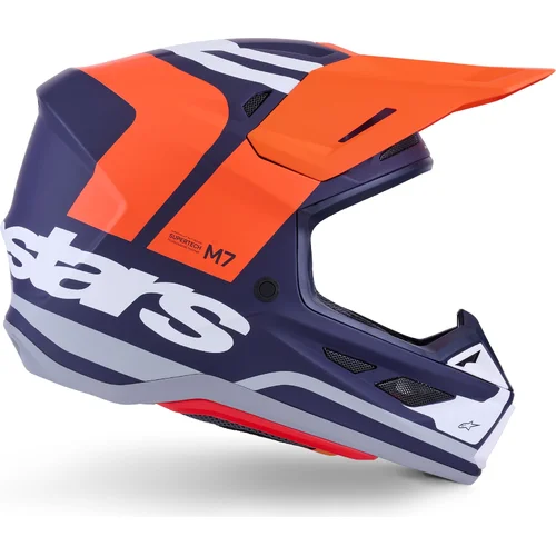 Prilba supertech S-M7 core (oranžová/modrá/biela/matná, veľkosť L) /ALPINESTARS/ - obr. 4