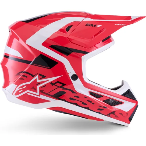 Prilba supertech S-M7 deed (červená/čierna/biela, veľkosť M) /ALPINESTARS/ - obr. 4