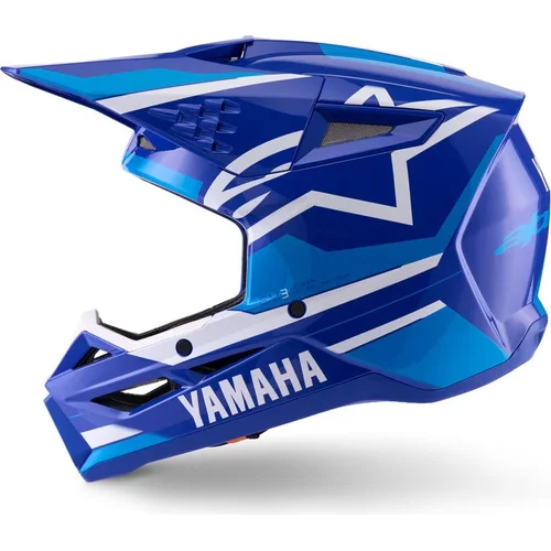 Prilba S-M3 YAMAHA kolekcia (modrá/biela, veľkosť S) /ALPINESTARS/ - obr. 1