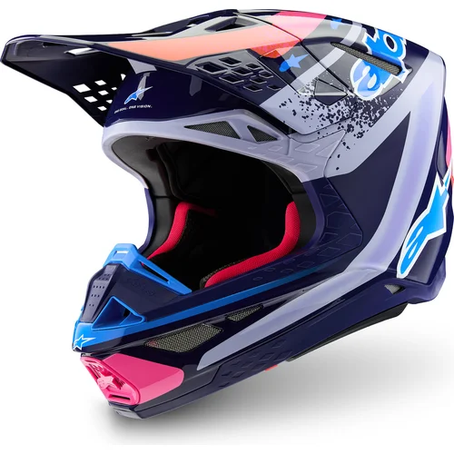 Prilba SUPERTECH S-M10 limitovaná edícia RECORDS ALPINESTARS 8305426-9270-L (sivá/multicolor, veľkosť L)