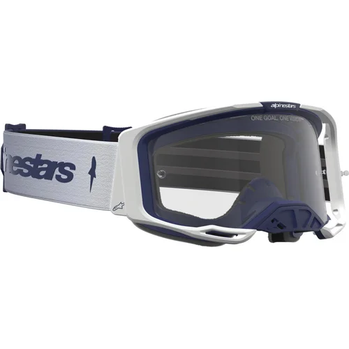 Okuliare VISION 8 AMBER (modrá/biela, číre plexisklo) 2027 /ALPINESTARS/ - obr. 3