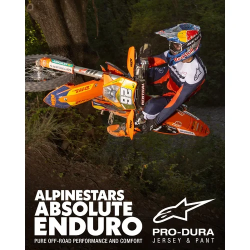 Dres PRO-DURA, (modrá/oranžová/biela, veľkosť M) /ALPINESTARS/ - obr. 5