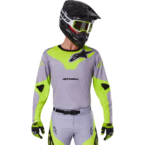Dres RACER VEIL, (sivá/žltá fluo, veľkosť M) /ALPINESTARS/ - obr. 5
