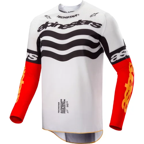Čierna/biela/fluorescenčná červená/fluorescenčná oranžová ALPINESTARS 3761925-1532-L dres TECHSTAR limitovaná edícia DEEP, veľkosť L)
