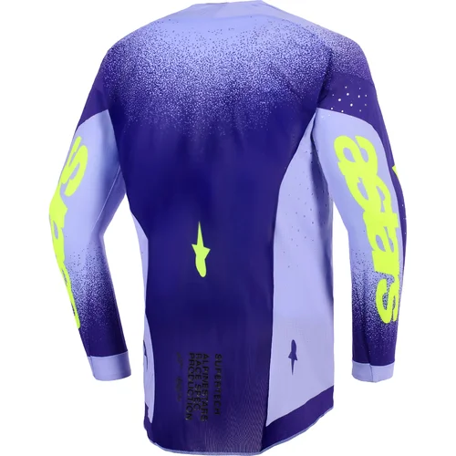 Dres SUPERTECH SCENZ, (fialová/žltá fluo, veľkosť L) /ALPINESTARS/ - obr. 1