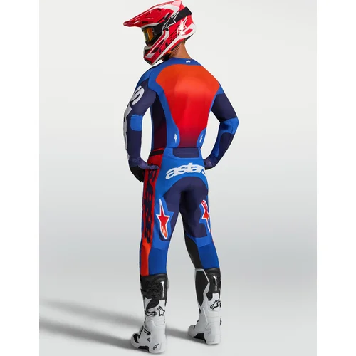 Dres RACER HUNT, (modrá/tmavomodrá/červená, veľkosť M) /ALPINESTARS/ - obr. 4
