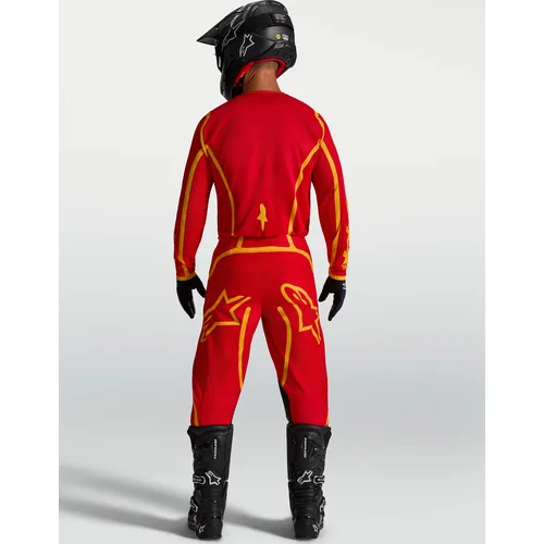 Dres FLUID APEX V2, (červená/zlatá, veľkosť L) /ALPINESTARS/ - obr. 5