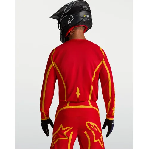Dres FLUID APEX V2, (červená/zlatá, veľkosť S) /ALPINESTARS/ - obr. 8