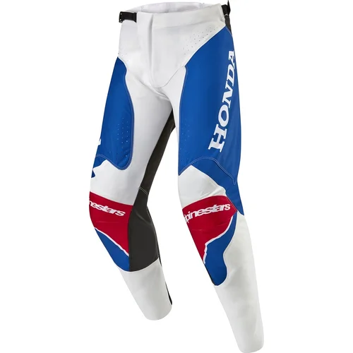 Nohavice RACER ICONIC HONDA kolekcia ALPINESTARS 3728023-2027-40 (biela/modrá/červená/čierna, veľkosť 40)
