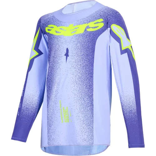 Dres SUPERTECH SCENZ YOUTH, ALPINESTARS, detské (fialová/žltá fluo, veľkosť L)