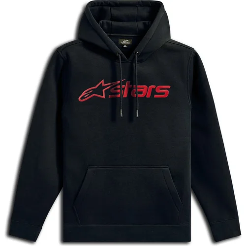 Mikina BLAZE HOODIE 3 ALPINESTARS 1244-52030-1030-XXL (čierna/červená, veľkosť 2XL)