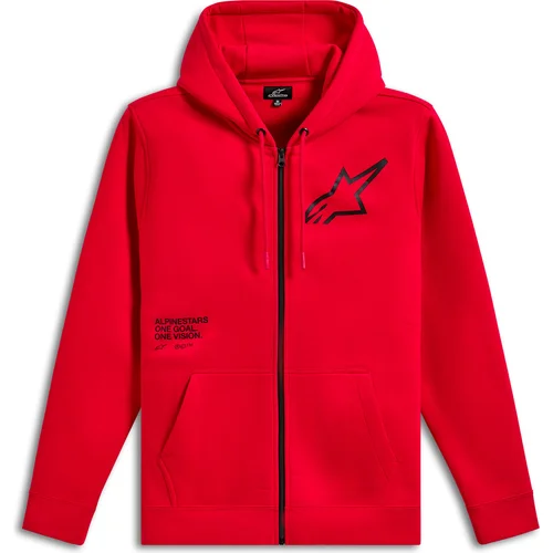 Mikina transverse hoodie ALPINESTARS 1216-53100-30-XL (červená, veľkosť XL)