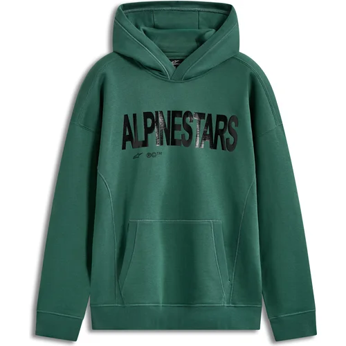 Mikina shaw oversized hoodie ALPINESTARS 1236-52806-60-M (zelená, veľkosť M)