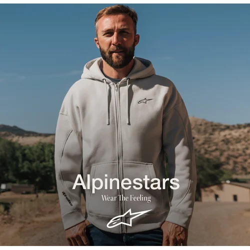 Mikina entity oversized hoodie (sivá, veľkosť M) /ALPINESTARS/ - obr. 8