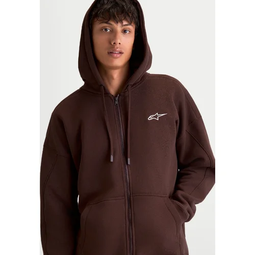 Mikina entity oversized hoodie (hnedá, veľkosť L) /ALPINESTARS/ - obr. 7