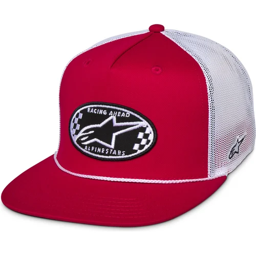 Šiltovka CONTENDER TRUCKER, (červená/biela) /ALPINESTARS/