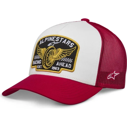 Šiltovka HERITAGE PATCH TRUCKER, ALPINESTARS (biela/červená)