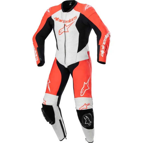 Jednodielna kombinéza GP PLUS 2 ALPINESTARS 3140624-3022-130 detská, (červená fluo/biela/čierna, veľkosť 130)